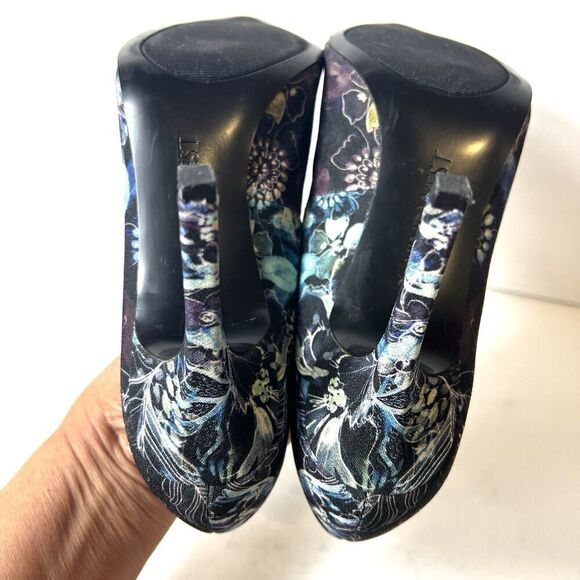 Nine West Women 7M Classic Floral Fabric Pump Stiletto Heels Pointed Toe Slip On - Picture 8 of 12